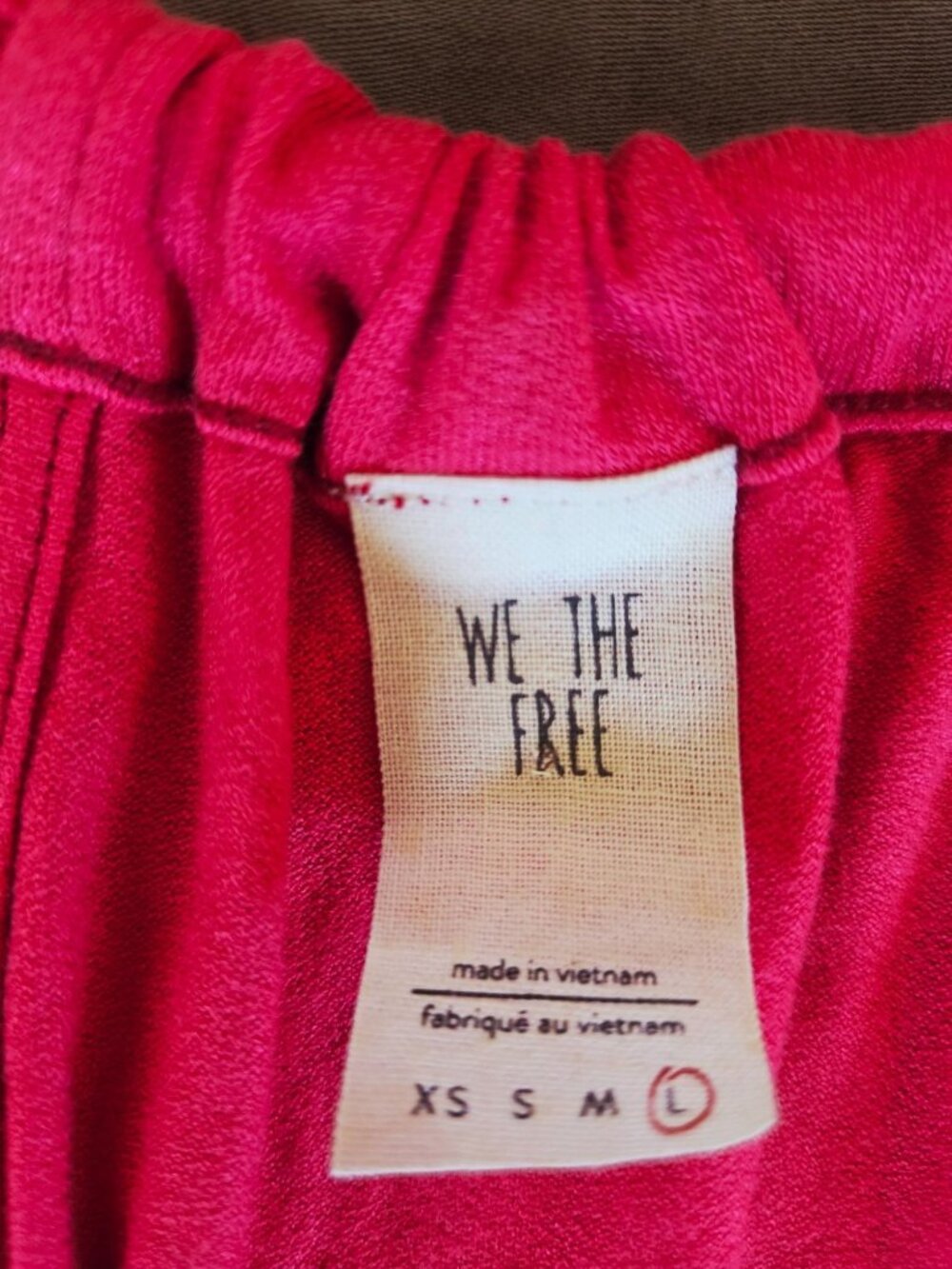 Free People Heat Wave Sleeveless Peplum Top We The Free Red Size L NWT - Picture 3 of 8